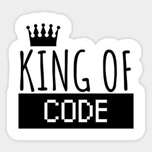 Develop King of code Sticker